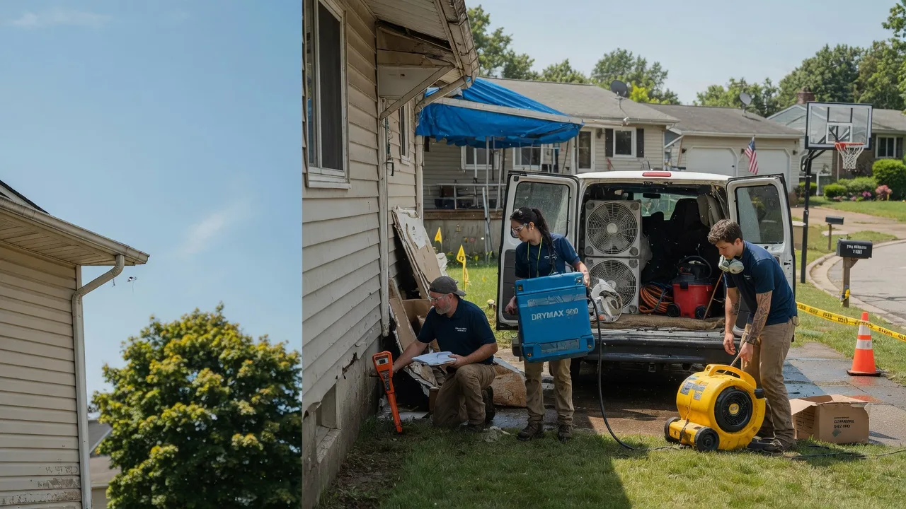 Ceiling Leak Cleanup in Akron, NY near me